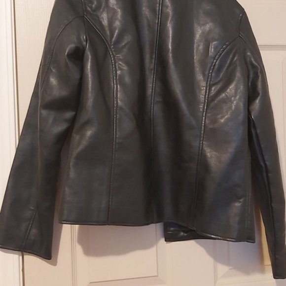 NWT EMPORIO ARMANI Dress Leather Jacket authenticM - Picture 4 of 16